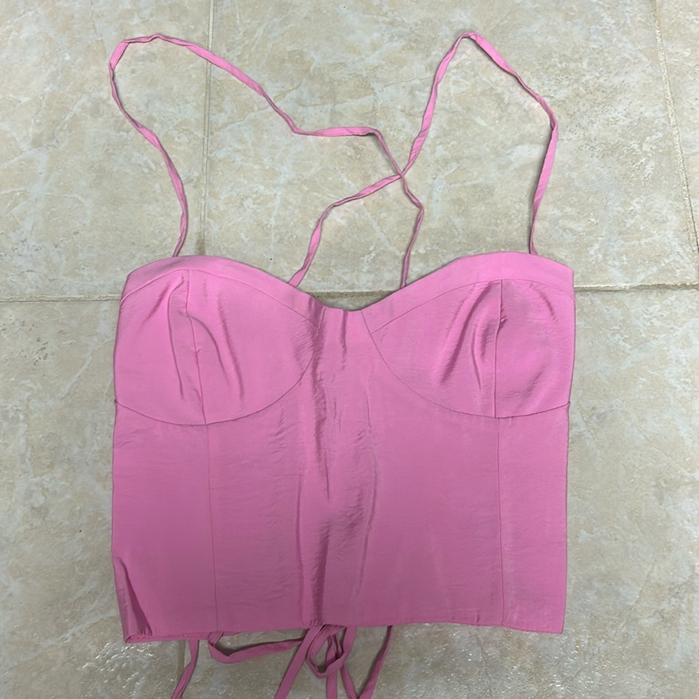 Zara Pink Crop Top